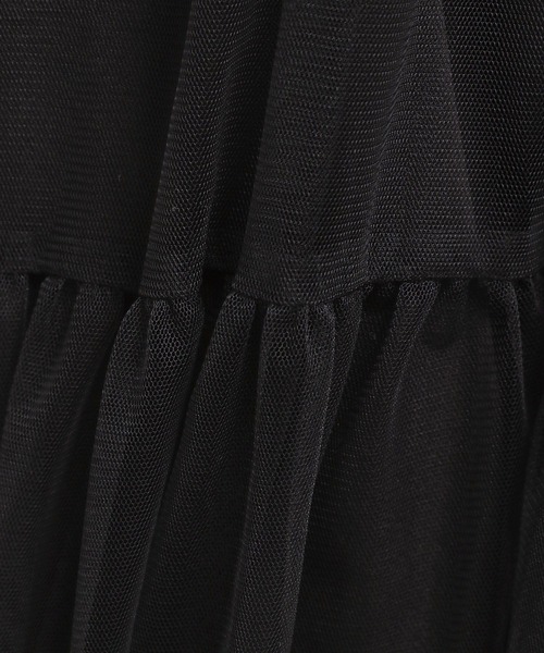 GLOBAL WORK Smile Seed Store（グローバルワーク スマイルシードストア）の「ティアードチュールスカート/996197（スカート・レディース・ベージュ/ブラック・MEDIUM/LARGE）」の14枚目の写真