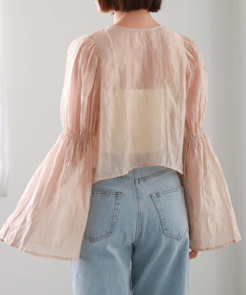 archives（アルシーヴ）の「リンクルシアー2wayブラウス（シャツ/ブラウス・レディース・オフホワイト/グレー/ベージュ・MEDIUM）」の17枚目の写真