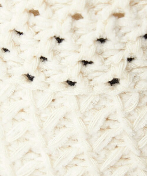 green label relaxing（グリーンレーベルリラクシング）の「レースアミクロシェ ハット（ハット・レディース・オフホワイト/ブラック・FREE）」の17枚目の写真