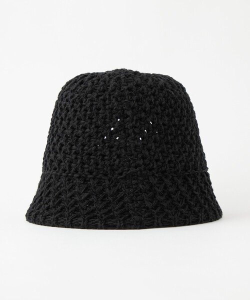 green label relaxing（グリーンレーベルリラクシング）の「レースアミクロシェ ハット（ハット・レディース・オフホワイト/ブラック・FREE）」の19枚目の写真