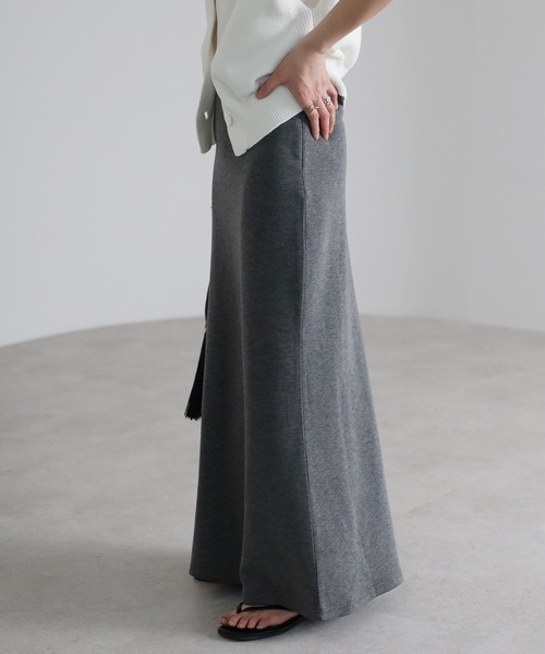 Bonjour Sagan（ボンジュールサガン）の「ダンボールフレアロングスカート（スカート・レディース・ライトグレー/ブラック/チャコールグレー・FREE）」の11枚目の写真
