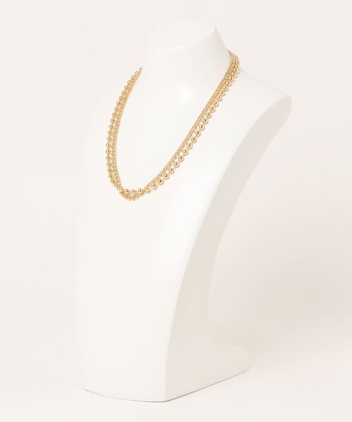 VIBGYOR Women（ヴィブジョー　ウィメン）の「【resonance】ボールチェーン ネックレス【サージカルステンレス316L/K18コーティング】（ネックレス・レディース・シルバー/ゴールド・FREE）」の9枚目の写真