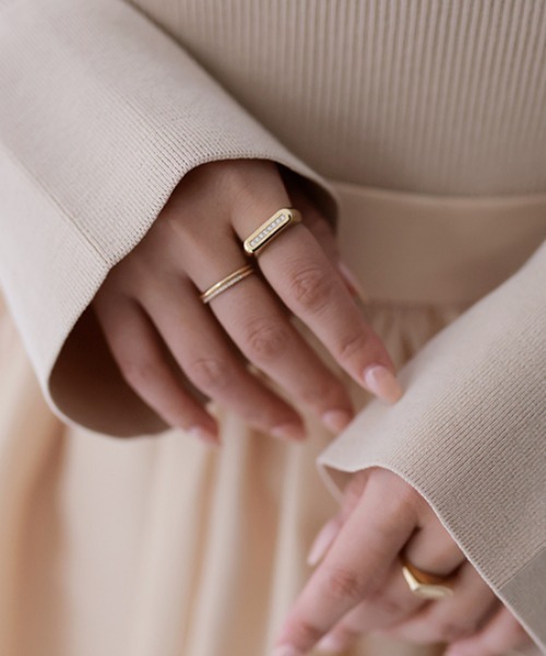 【セール】シルバー925 ロングオーバルリング（リング）｜anuans（アニュアンス）