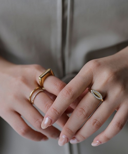 【セール】シルバー925 ロングオーバルリング（リング）｜anuans（アニュアンス）