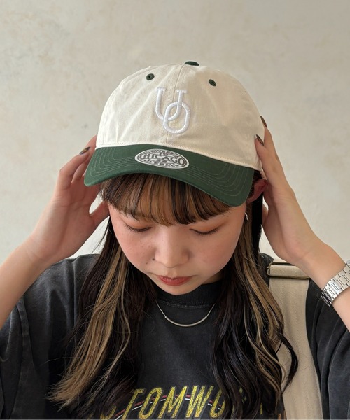 UNIVERSAL OVERALL(ユニバーサルオーバーオール)の「ロゴデザインツイルキャップ(キャップ・レディース・ブルー/アイボリー/グリーン/ネイビー・FREE)」の20枚目の写真