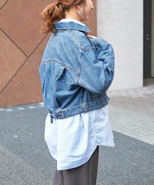 Levi's(リーバイス)の「【LEVI'S/リーバイス】 TAILORED 90S TRUCKER(デニムジャケット・レディース・ブルー・SMALL)」の11枚目の写真