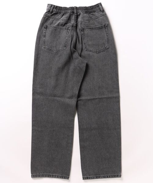and it_（アンドイット）の「デニム＆ツイルストレートパンツ（デニムパンツ・レディース・アイボリー/ブラック/サックスブルー/ブルー・M/L）」の14枚目の写真