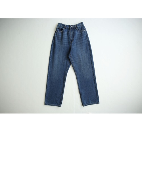 and it_（アンドイット）の「デニム＆ツイルストレートパンツ（デニムパンツ・レディース・アイボリー/ブラック/サックスブルー/ブルー・M/L）」の10枚目の写真