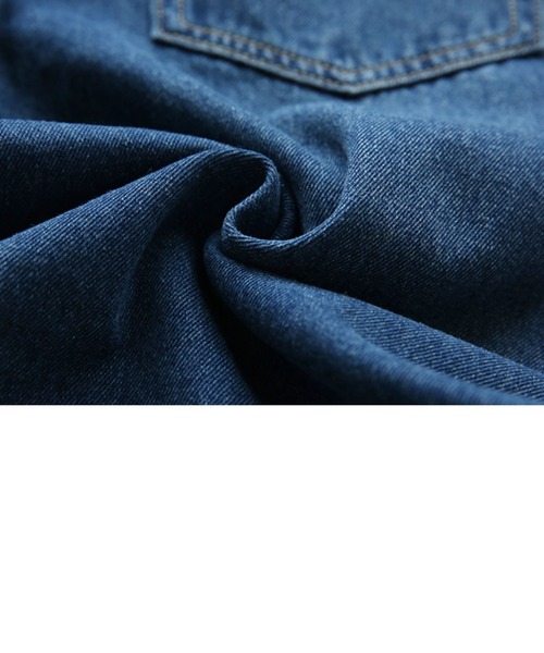 and it_（アンドイット）の「デニム＆ツイルストレートパンツ（デニムパンツ・レディース・アイボリー/ブラック/サックスブルー/ブルー・M/L）」の11枚目の写真