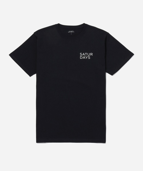 Saturdays NYC(サタデーズ ニューヨークシティ )の「Gotham Rag Left S/S Tee(Tシャツ/カットソー・メンズ・ホワイト/ブラック/グレー・L/M/S/XL/X-SMALL)」の1枚目の写真