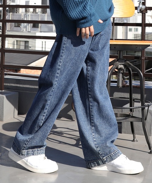 ８(eight)（エイト）の「ワイドデニムパンツ（デニムパンツ・メンズ・ブルー系その他/ブルー/ブラック系その他・SMALL/MEDIUM/LARGE/X-LARGE/XX-LARGE）」の7枚目の写真