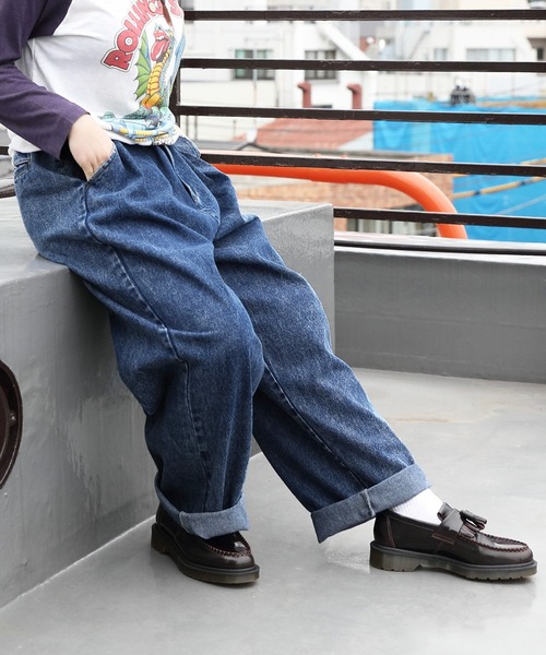 ８(eight)（エイト）の「ワイドデニムパンツ（デニムパンツ・メンズ・ブルー系その他/ブルー/ブラック系その他・SMALL/MEDIUM/LARGE/X-LARGE/XX-LARGE）」の18枚目の写真