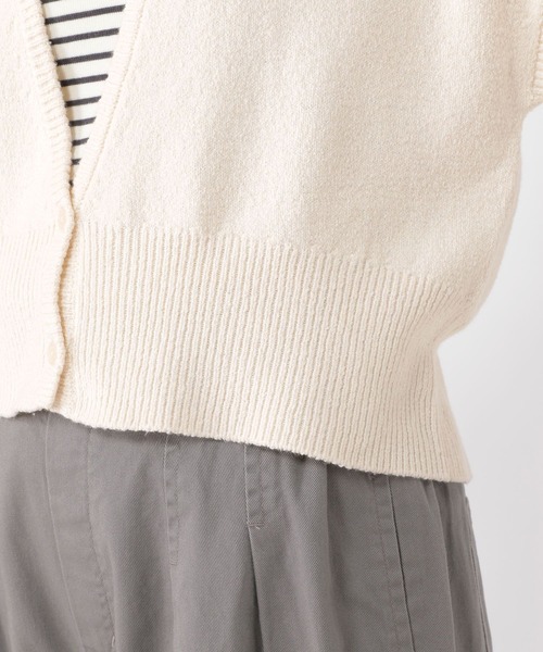 studio CLIP（スタディオクリップ）の「《days》5ゲージメランジベスト（ベスト・レディース・モカ/ブルー/オフホワイト・FREE）」の9枚目の写真