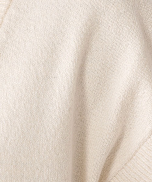 studio CLIP（スタディオクリップ）の「《days》5ゲージメランジベスト（ベスト・レディース・モカ/ブルー/オフホワイト・FREE）」の4枚目の写真