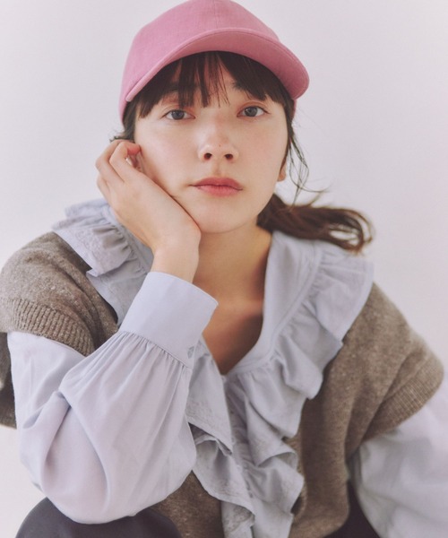 studio CLIP（スタディオクリップ）の「《days》5ゲージメランジベスト（ベスト・レディース・モカ/ブルー/オフホワイト・FREE）」の20枚目の写真