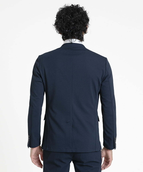 MICHEL KLEIN HOMME   （ミッシェルクランオム）の「ジャージテーラードジャケット セットアップ（テーラードジャケット・メンズ・ネイビー/グレー・MEDIUM/LARGE/X-LARGE）」の8枚目の写真