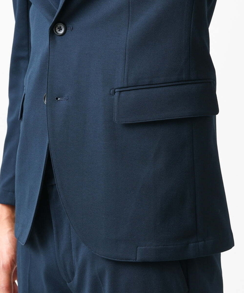 MICHEL KLEIN HOMME   （ミッシェルクランオム）の「ジャージテーラードジャケット セットアップ（テーラードジャケット・メンズ・ネイビー/グレー・MEDIUM/LARGE/X-LARGE）」の15枚目の写真