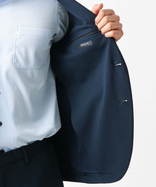 MICHEL KLEIN HOMME   （ミッシェルクランオム）の「ジャージテーラードジャケット セットアップ（テーラードジャケット・メンズ・ネイビー/グレー・MEDIUM/LARGE/X-LARGE）」の16枚目の写真