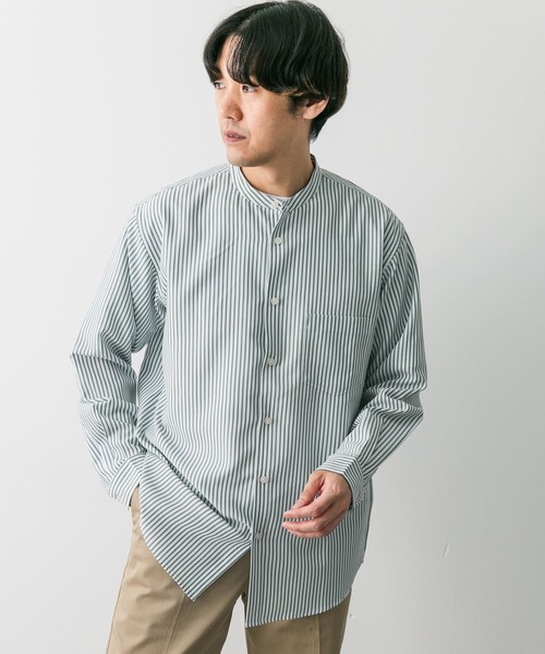 セール】『吸水速乾』セオアルファバンドカラーロングスリーブシャツ