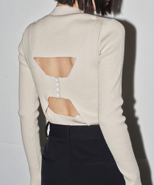 新品TODAYFULバックレーヤードリブニット TODAYFUL（トゥデイフル）の「TODAYFUL Backlayered Rib Knit バック