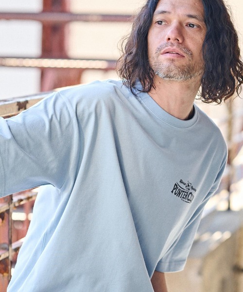 CAMBIO(カンビオ)の「mt8938- ビッグシルエットプリントTシャツ(PUNTER CLUB)(Tシャツ/カットソー・メンズ・ホワイト/グレー/ブルー系その他・S/M/L/XL)」の7枚目の写真