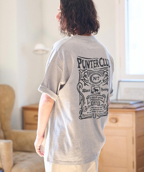 CAMBIO(カンビオ)の「mt8938- ビッグシルエットプリントTシャツ(PUNTER CLUB)(Tシャツ/カットソー・メンズ・ホワイト/グレー/ブルー系その他・S/M/L/XL)」の10枚目の写真