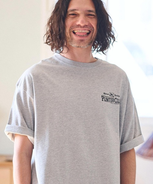 CAMBIO(カンビオ)の「mt8938- ビッグシルエットプリントTシャツ(PUNTER CLUB)(Tシャツ/カットソー・メンズ・ホワイト/グレー/ブルー系その他・S/M/L/XL)」の11枚目の写真