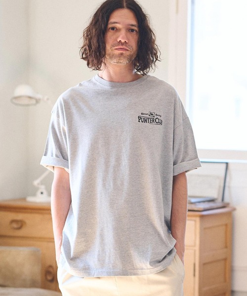 CAMBIO(カンビオ)の「mt8938- ビッグシルエットプリントTシャツ(PUNTER CLUB)(Tシャツ/カットソー・メンズ・ホワイト/グレー/ブルー系その他・S/M/L/XL)」の12枚目の写真