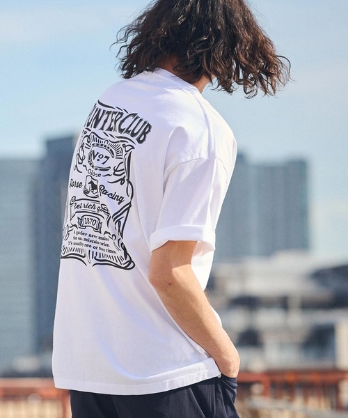 CAMBIO(カンビオ)の「mt8938- ビッグシルエットプリントTシャツ(PUNTER CLUB)(Tシャツ/カットソー・メンズ・ホワイト/グレー/ブルー系その他・S/M/L/XL)」の17枚目の写真