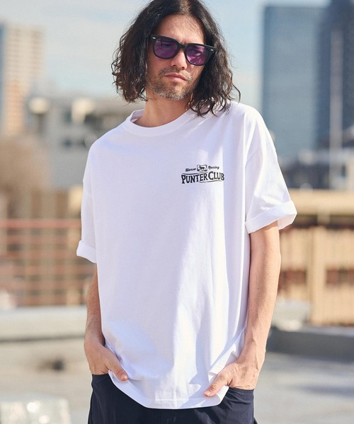 CAMBIO(カンビオ)の「mt8938- ビッグシルエットプリントTシャツ(PUNTER CLUB)(Tシャツ/カットソー・メンズ・ホワイト/グレー/ブルー系その他・S/M/L/XL)」の18枚目の写真