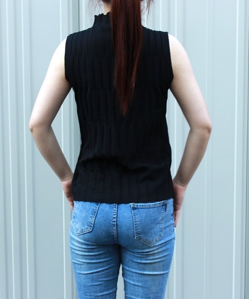 Miniministore(ミニミニストア)の「タートルネック ニット トップス(ニット/セーター・レディース・イエロー/ブラウン/ベージュ/ホワイト/ブラック・FREE)」の15枚目の写真
