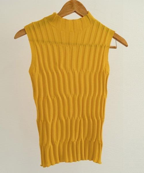 Miniministore(ミニミニストア)の「タートルネック ニット トップス(ニット/セーター・レディース・イエロー/ブラウン/ベージュ/ホワイト/ブラック・FREE)」の16枚目の写真