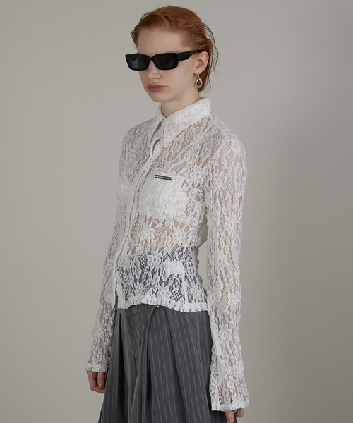 PRANK PROJECT(プランクプロジェクト)の「レースシャツ / Lace Shirt(シャツ/ブラウス・レディース・ホワイト/ブラック・FREE)」の8枚目の写真