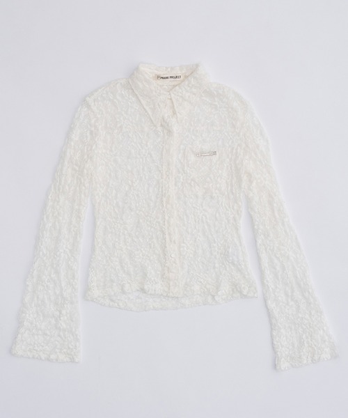 PRANK PROJECT(プランクプロジェクト)の「レースシャツ / Lace Shirt(シャツ/ブラウス・レディース・ホワイト/ブラック・FREE)」の14枚目の写真