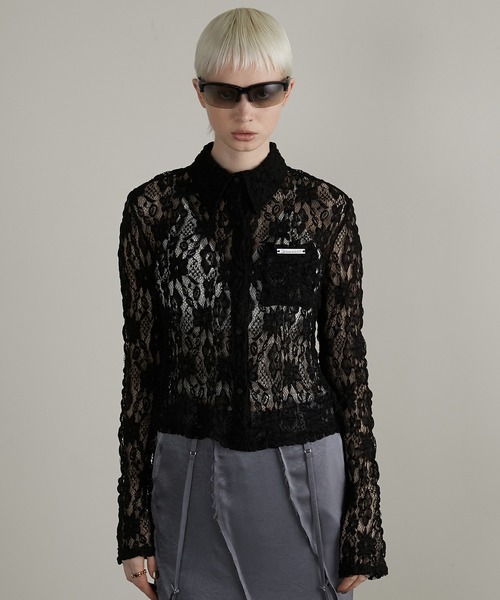PRANK PROJECT(プランクプロジェクト)の「レースシャツ / Lace Shirt(シャツ/ブラウス・レディース・ホワイト/ブラック・FREE)」の10枚目の写真