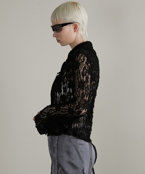 PRANK PROJECT(プランクプロジェクト)の「レースシャツ / Lace Shirt(シャツ/ブラウス・レディース・ホワイト/ブラック・FREE)」の11枚目の写真