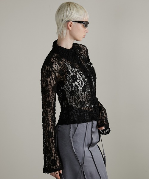 PRANK PROJECT(プランクプロジェクト)の「レースシャツ / Lace Shirt(シャツ/ブラウス・レディース・ホワイト/ブラック・FREE)」の13枚目の写真