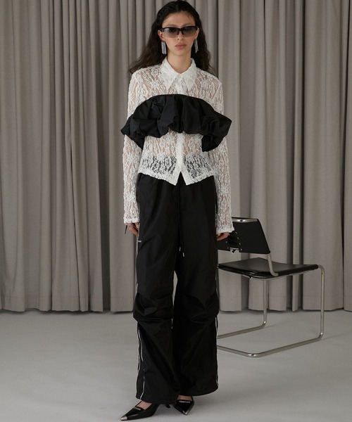 PRANK PROJECT(プランクプロジェクト)の「レースシャツ / Lace Shirt(シャツ/ブラウス・レディース・ホワイト/ブラック・FREE)」の22枚目の写真