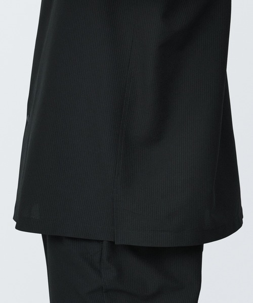 無印良品(ムジルシリョウヒン)の「紳士 風を通すストレッチサッカーオープンカラー半袖シャツ(シャツ/ブラウス・メンズ・チャコールグレー/ネイビー系/ブラック・M/S/XS/XL/L)」の8枚目の写真