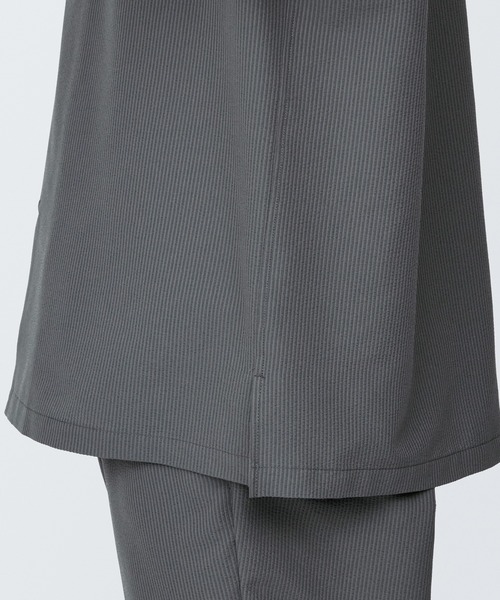 無印良品(ムジルシリョウヒン)の「紳士 風を通すストレッチサッカーオープンカラー半袖シャツ(シャツ/ブラウス・メンズ・チャコールグレー/ネイビー系/ブラック・M/S/XS/XL/L)」の15枚目の写真