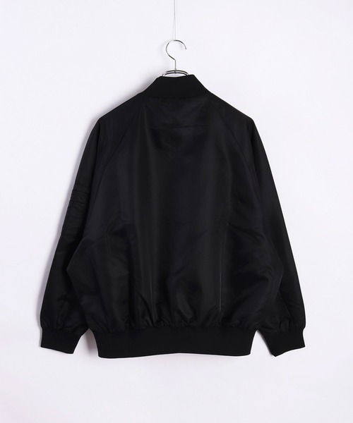 WESTSEA(ウエストシー)の「オーバーサイズ ナイロンMA-1ジャケット(MA-1・メンズ・ブラック/カーキ/ネイビー・M/XL/L)」の10枚目の写真