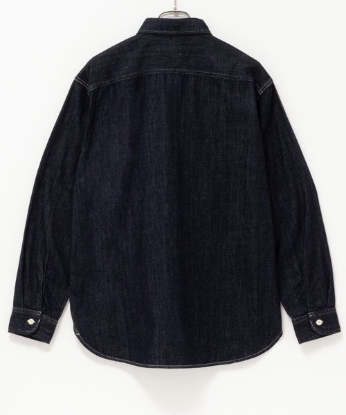 EDWIN(エドウィン)の「EDWIN DENIM WORK SHIRTS(シャツ/ブラウス・メンズ・ブラック/インディゴブルー/ワンウォッシュ・L/M/XL)」の6枚目の写真