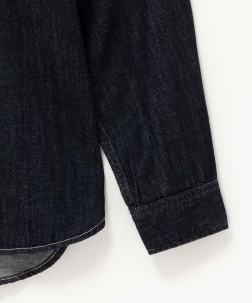 EDWIN(エドウィン)の「EDWIN DENIM WORK SHIRTS(シャツ/ブラウス・メンズ・ブラック/インディゴブルー/ワンウォッシュ・L/M/XL)」の10枚目の写真