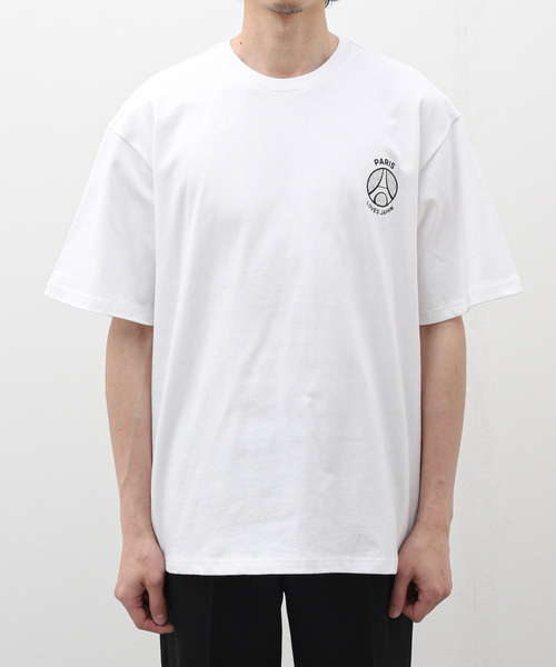 PARIS SAINT-GERMAIN(パリサンジェルマン)の「【Paris Saint-Germain / パリ・サン=ジェルマン】PLJ emblem T-shirt(Tシャツ/カットソー・メンズ・ブラック/ホワイト・SMALL/MEDIUM/LARGE/X-LARGE)」の2枚目の写真