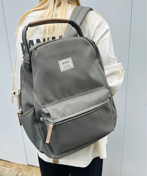 anello（アネロ）の「anello GRANDE / モッテ　ハンドル付きデイパック / GHM0551（バックパック/リュック・レディース・ベージュ/グレー/ピンク/ブラック/ブルー・ONESIZE）」の3枚目の写真