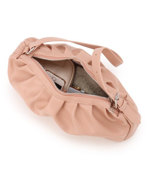 GALLEST（ギャレスト）の「◆タックハンドバッグ（ハンドバッグ・レディース・ブラック/ベビーピンク・00）」の4枚目の写真