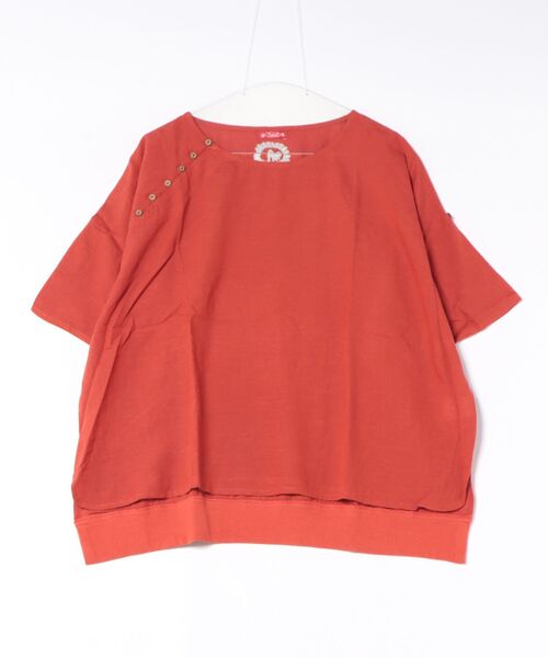 チャイハネ(チャイハネ)の「【チャイハネ】麻混バラカトップス(その他トップス・レディース・ベージュ/ダークネイビー/レンガ/ナチュラル/カーキ/ブラック/ダークパープル/ダークブルー/ライトベージュ/ブルー/レッド・FREE)」の10枚目の写真