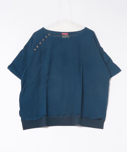 チャイハネ(チャイハネ)の「【チャイハネ】麻混バラカトップス(その他トップス・レディース・ベージュ/ダークネイビー/レンガ/ナチュラル/カーキ/ブラック/ダークパープル/ダークブルー/ライトベージュ/ブルー/レッド・FREE)」の8枚目の写真