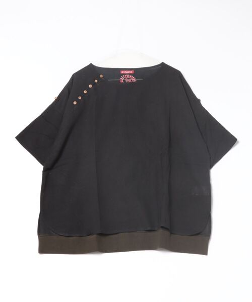 チャイハネ(チャイハネ)の「【チャイハネ】麻混バラカトップス(その他トップス・レディース・ベージュ/ダークネイビー/レンガ/ナチュラル/カーキ/ブラック/ダークパープル/ダークブルー/ライトベージュ/ブルー/レッド・FREE)」の2枚目の写真
