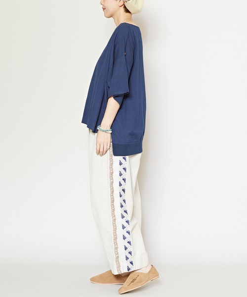 チャイハネ(チャイハネ)の「【チャイハネ】麻混バラカトップス(その他トップス・レディース・ベージュ/ダークネイビー/レンガ/ナチュラル/カーキ/ブラック/ダークパープル/ダークブルー/ライトベージュ/ブルー/レッド・FREE)」の14枚目の写真